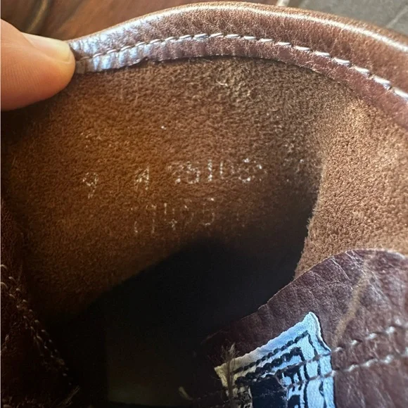 Frye Brown Leather Harness Moto Boots - Picture 8 of 8